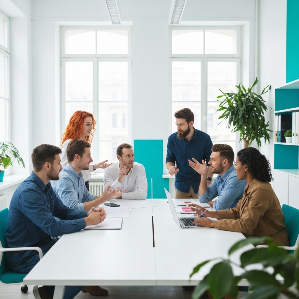 Floi Marketing team collaborating